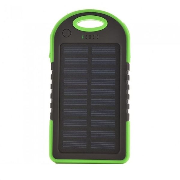5000mAh Dual-USB Charger Portable Waterproof Solar Battery Panel Power Bank