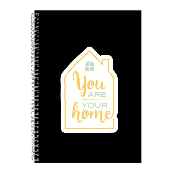 Home A4 Notebook Spiral Lined Motivational Sayings Graphic Notepad Gift 185
