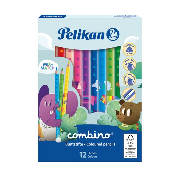 Pelikan Coloured pencils Combino, 12 pieces