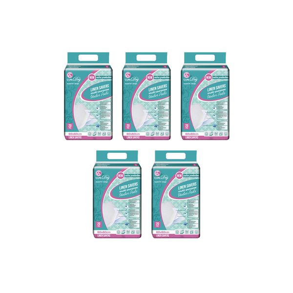 Clinihealth 60 x 60 Linen Savers - 5 Pack