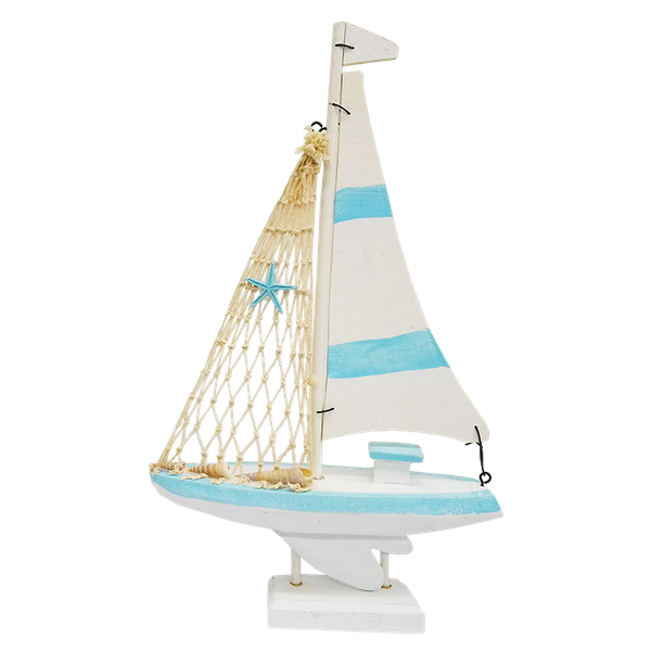 Mini Wooden Theme Nautical Sail Boat