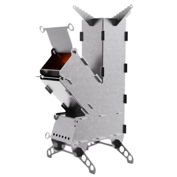 Rocket Stove - Stainless Steel