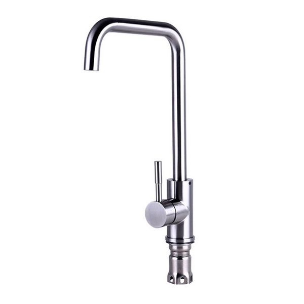 Stainless Steel Kitchen Faucet With Single Handle Sink Mixer