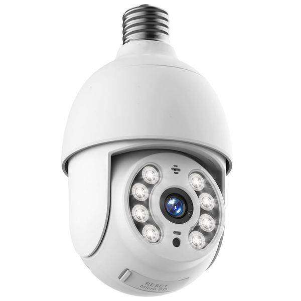 WiFi Wireless Smart Security PTZ Light Bulb (E27) Camera |QS807