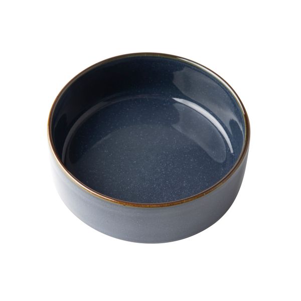 OMADA Flat Stackable Blue Cereal Bowl