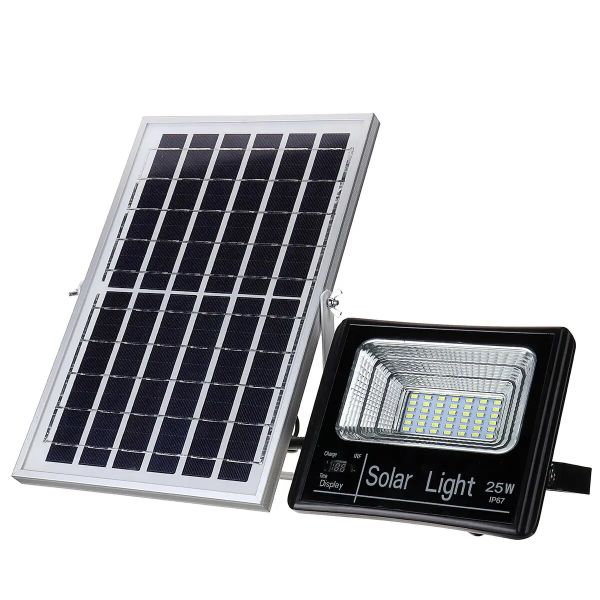 25W 42 LED Solar Power Street Sensor Floodlight Outdoor Security Lamp