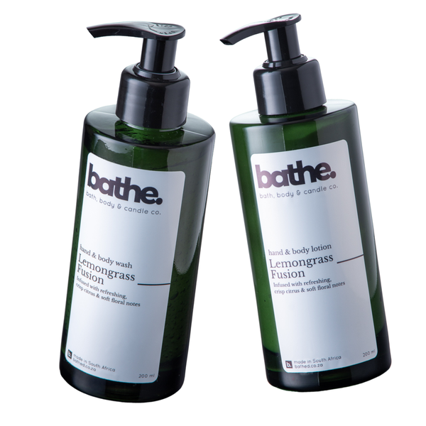 Lemongrass Fusion hand + body wash &amp; lotion set