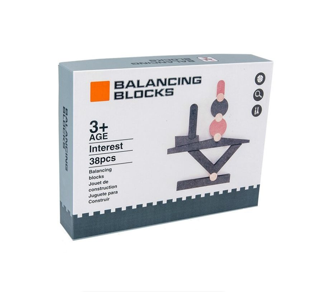 38 Piece Educational Wooden Balancing Building Blocks