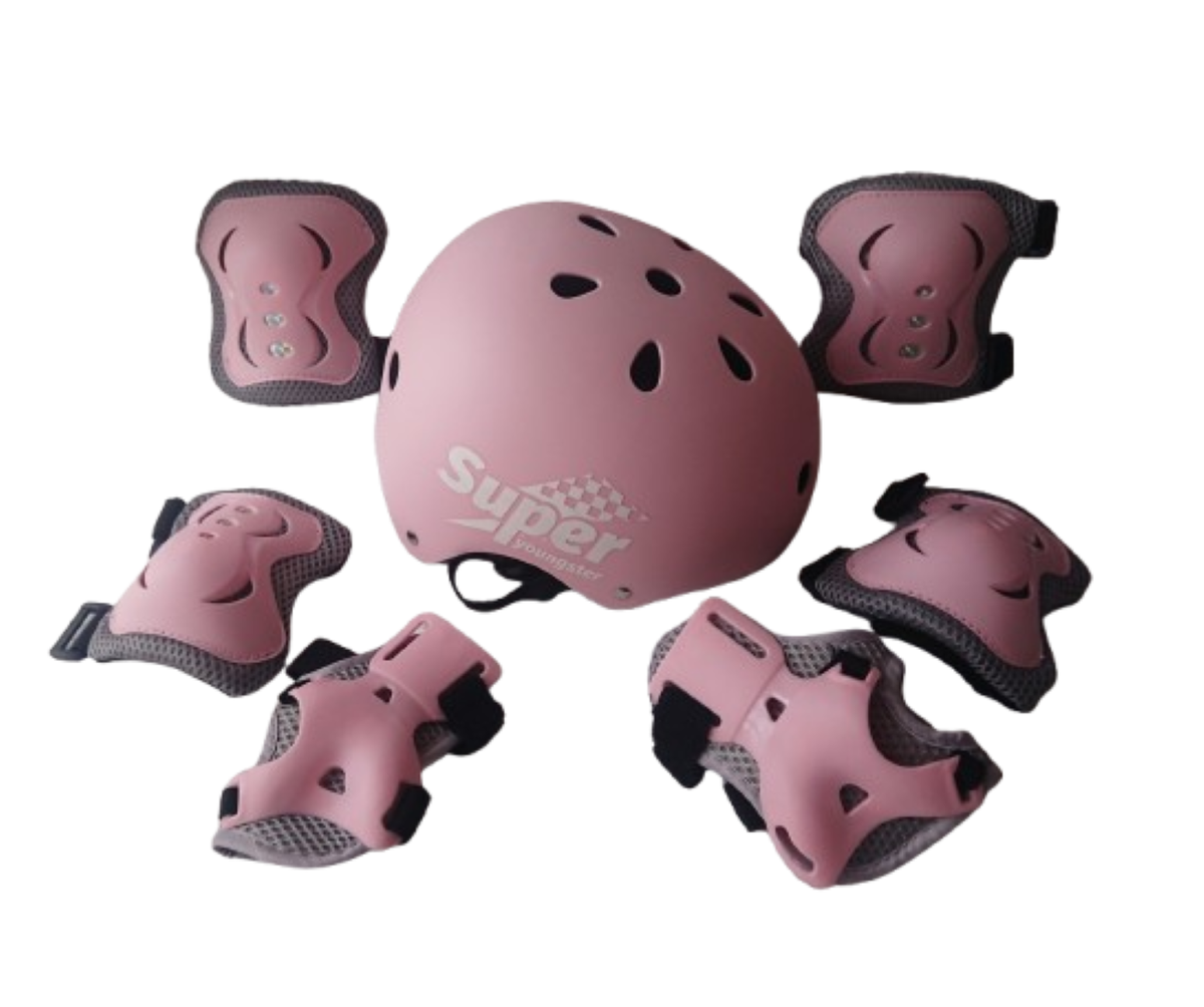 Kids Bike Helmet with Sports Protective Gear Set