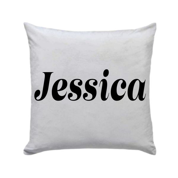 Jessica 30 x 30cm - Polyester Cushion with Vinyl Letters