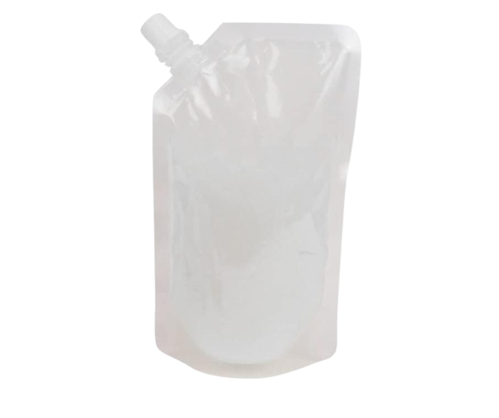 Standup Pulp Smoothie Nozzle Transparent sealable Pouch 240mL - 25 Pack