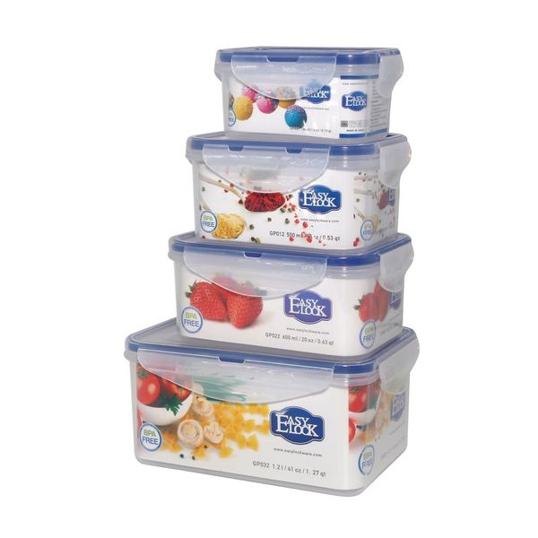 4 Piece Food Storage Container Set