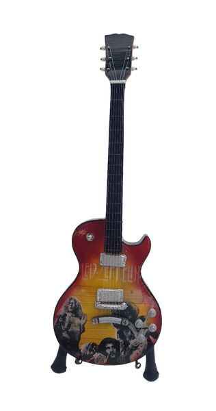 Mini Wooden Guitar Ornament - Led Zeppelin - 24 x 7cm