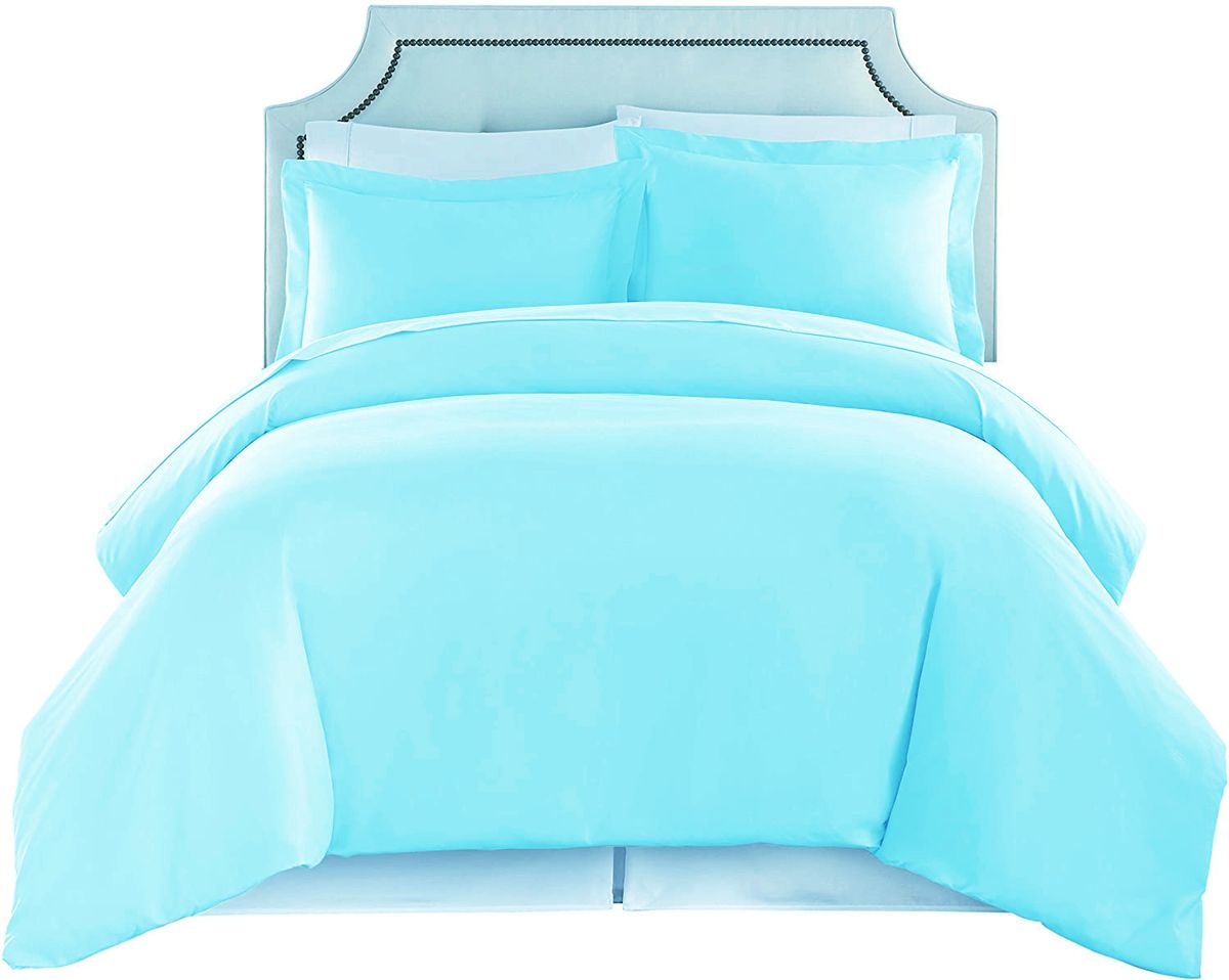 Wonder Towel Wrinkle Resistant Luxury Hotel Sheet Set Duck Egg Blue