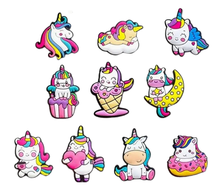 Unicorn Shoe &amp; Bracelet Charm Pack - 11 Piece