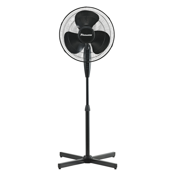 Pineware Black Pedestal Fan - 40cm