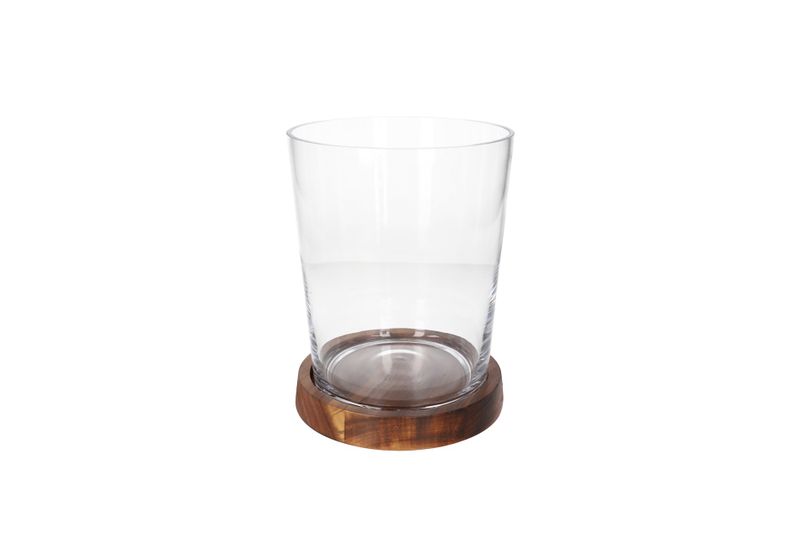 Danny Home Ice Bucket with Wooden Tray Set 2pcs