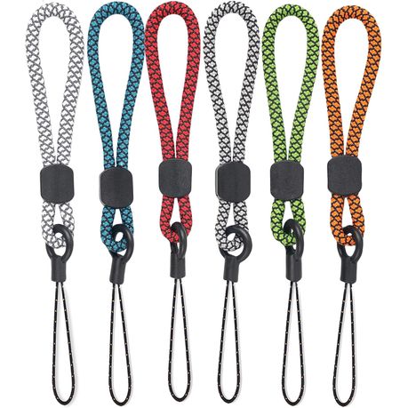 6 Pcs Finger Ring Lanyard - 6 Colours Mixed | Fits USB, Phone Case Image