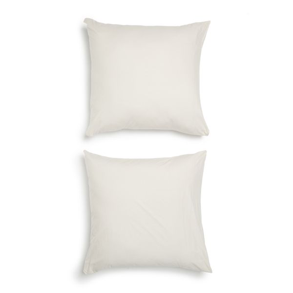 George &amp; Mason - 200TC Cotton 2 Pack Continental Pillowcases - Natural