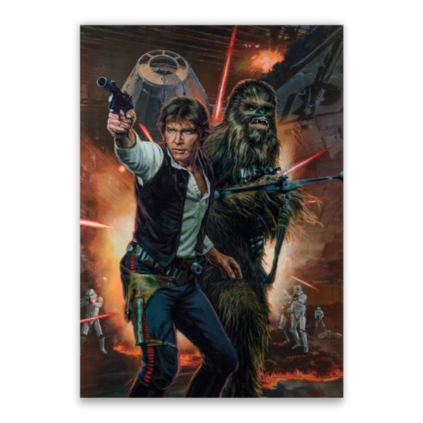 Han Solo And Chewie Poster - A1