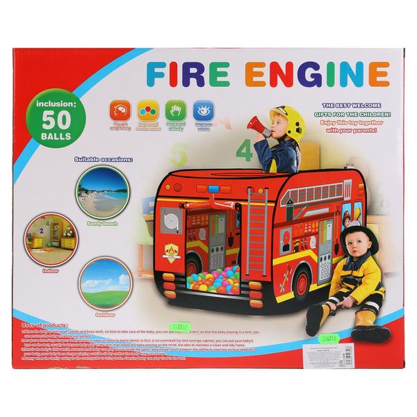 Kids Play Tent - Fire Truck