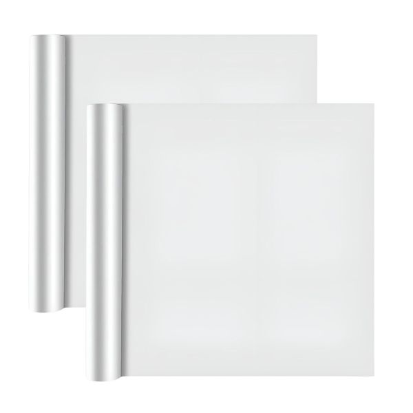 2 Pack Window Privacy Film Frosted Static Cling Sticker Non Adhesive 2x0.9m