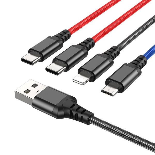 Super Fast Charging Cable Type-C + Lightning + Micro USB Multi-Port