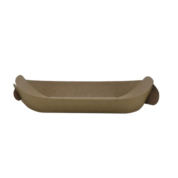 Kraft Medium Boat 22.5cm - Food Trays for Street Food - 50 Pack
