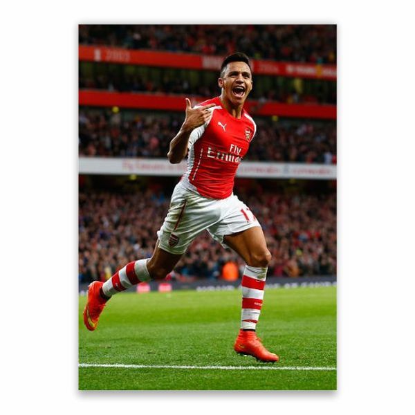 Alexis Sanchez Celebration Poster - A1