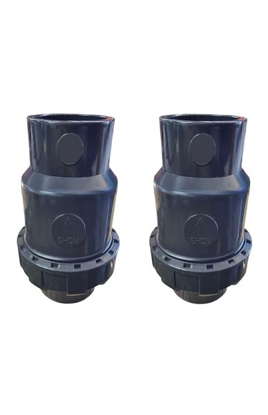 2 X 63mm Non-Return Valve With Union For Pools, Irrigation, Water Systems