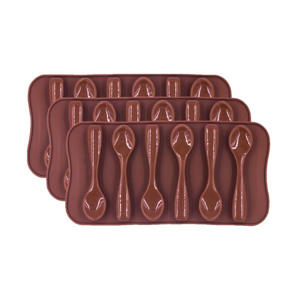 Killer Deals Party Decoration Chocolate Spoon Silicone Baking Mould- x3
