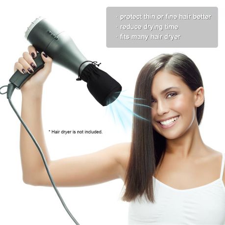 Black Fabric Hair Dryer Diffuser Hair Blower Hairdressing Dryer Cover | Buy  Online in South Africa 