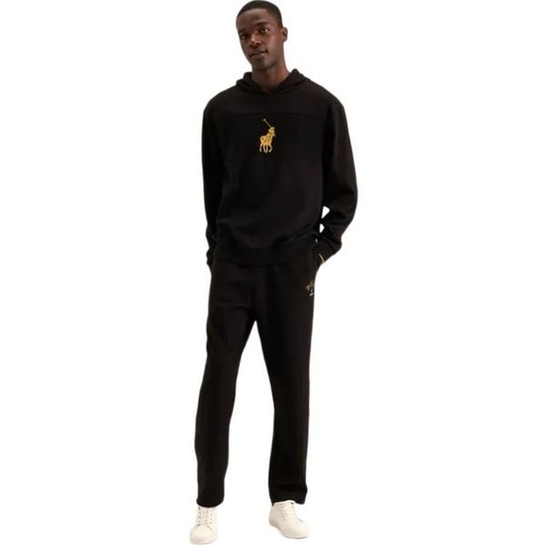 Polo Sport - Men's Black and Gold Foil Tracksuit Set