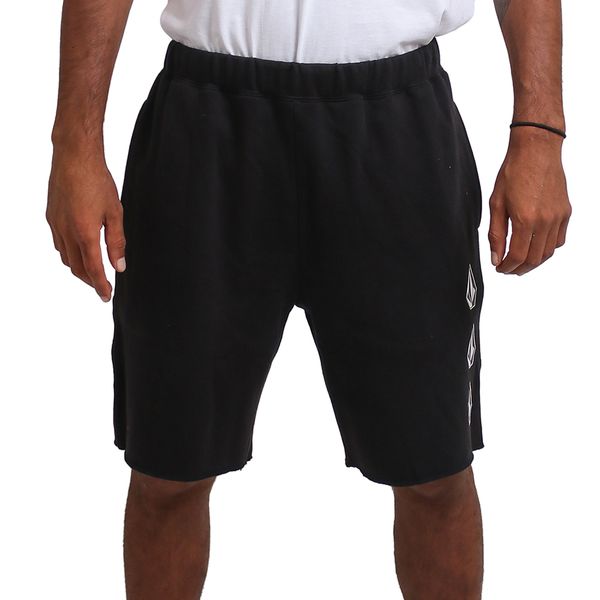 Volcom - Men's - Iconic Stone Fleece Short - Black