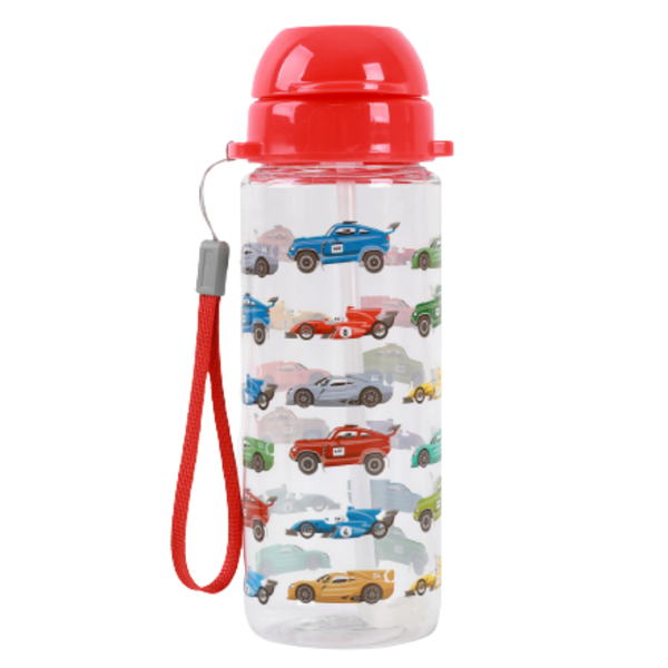 Tritan Water Bottle with Straw 400ml - Cars