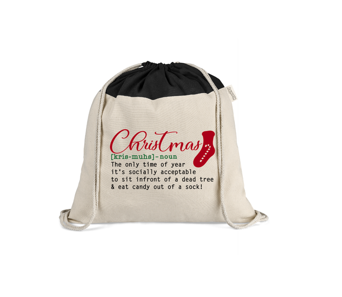 Christmas Cotton Sack - Noun