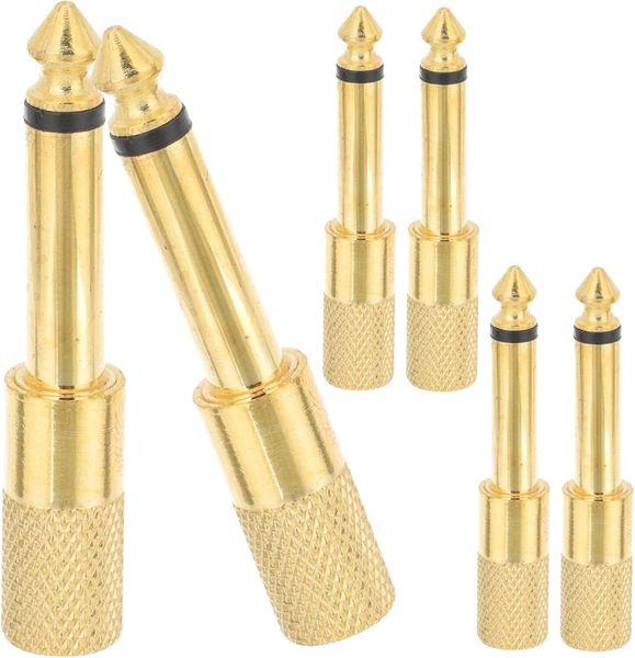 6Pcs Audio Connector Adapter to Jack Converters for Microphones