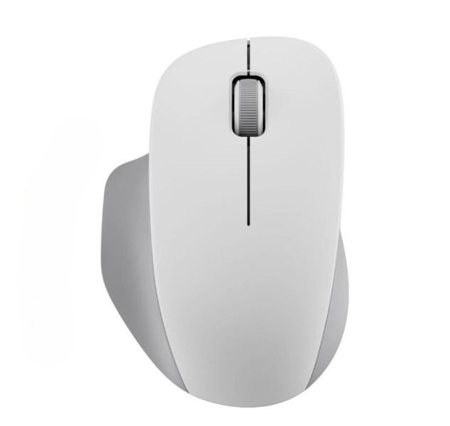 Modern White Comfort Edition Wireless Mouse - Stylish, Ergonomic Wireless