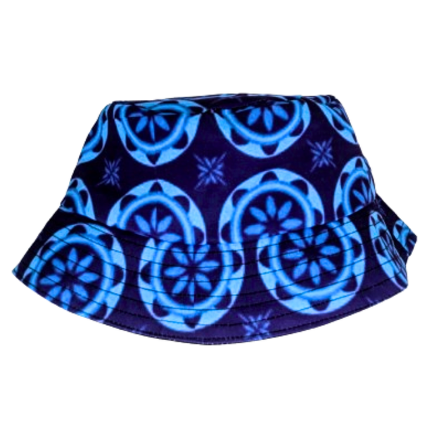 Blue Shweshwe African Bucket Hat