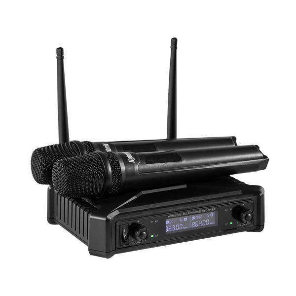 Hybrid MICHYB070 Wireless Microphone Dual Handheld Fixed Frequency