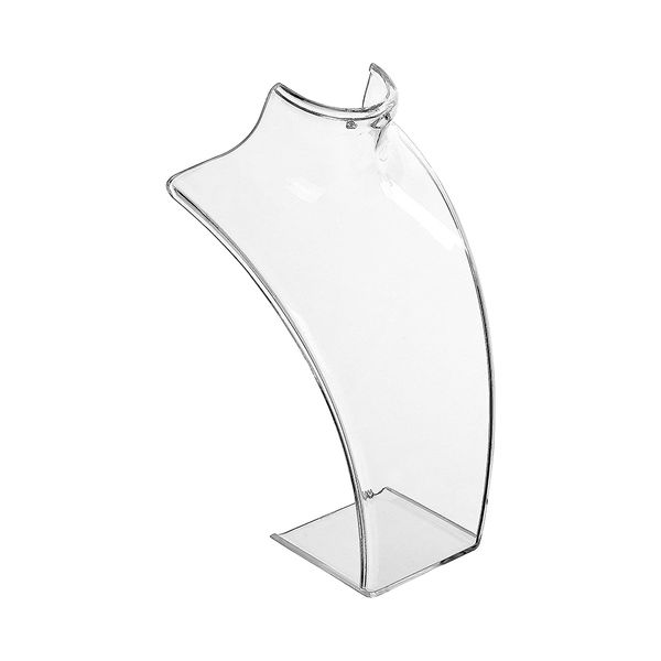 Clear Acrylic Necklace Earring Jewelry 3D Bust Display Stand