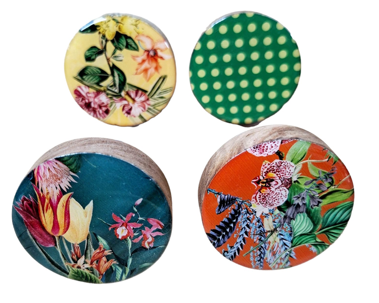 Kiaat Doorknobs Combo 4 Assorted Flowers and Dots