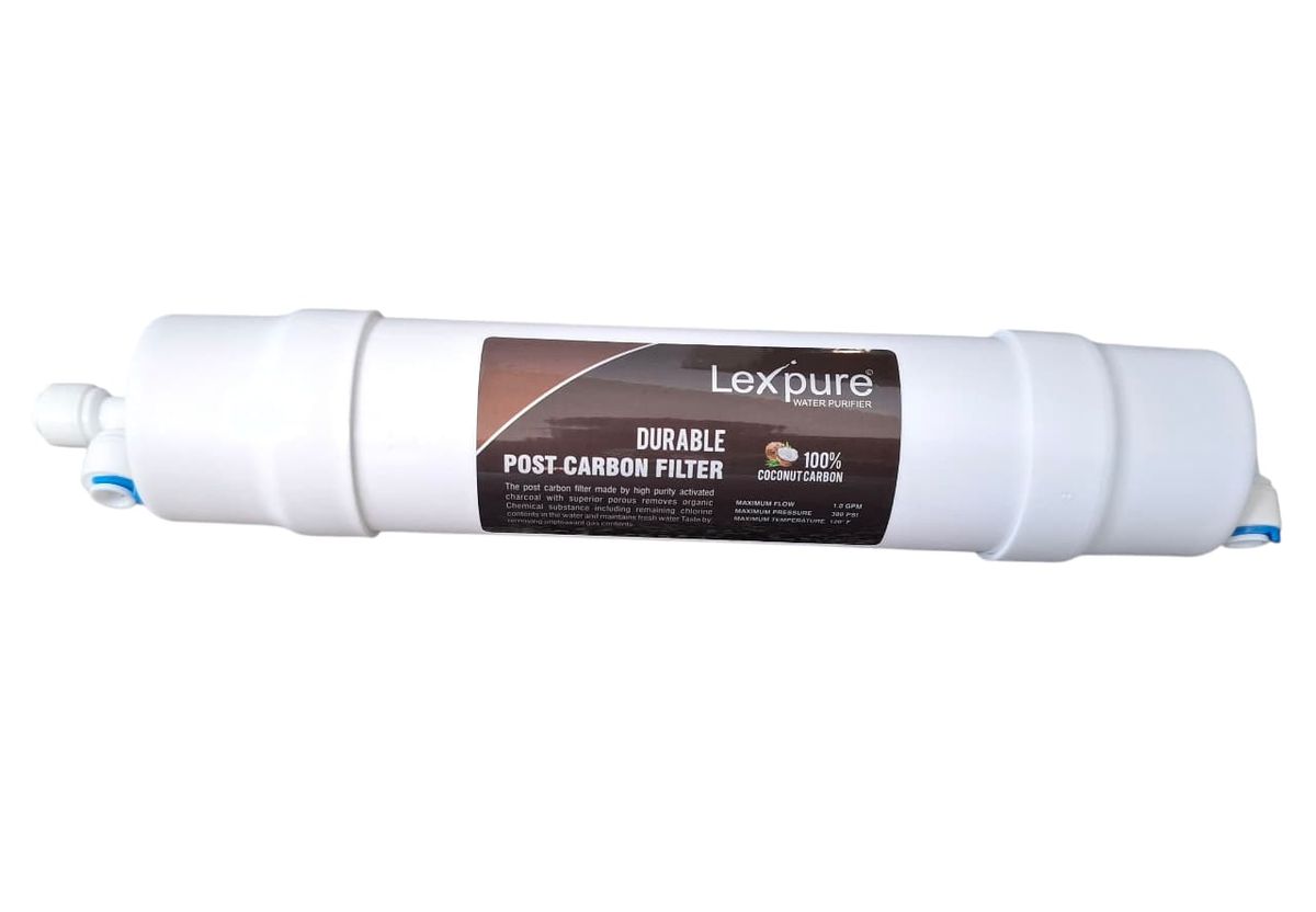 Lexpure 100% Coconut Carbon Post RO Filter - With End Fittings