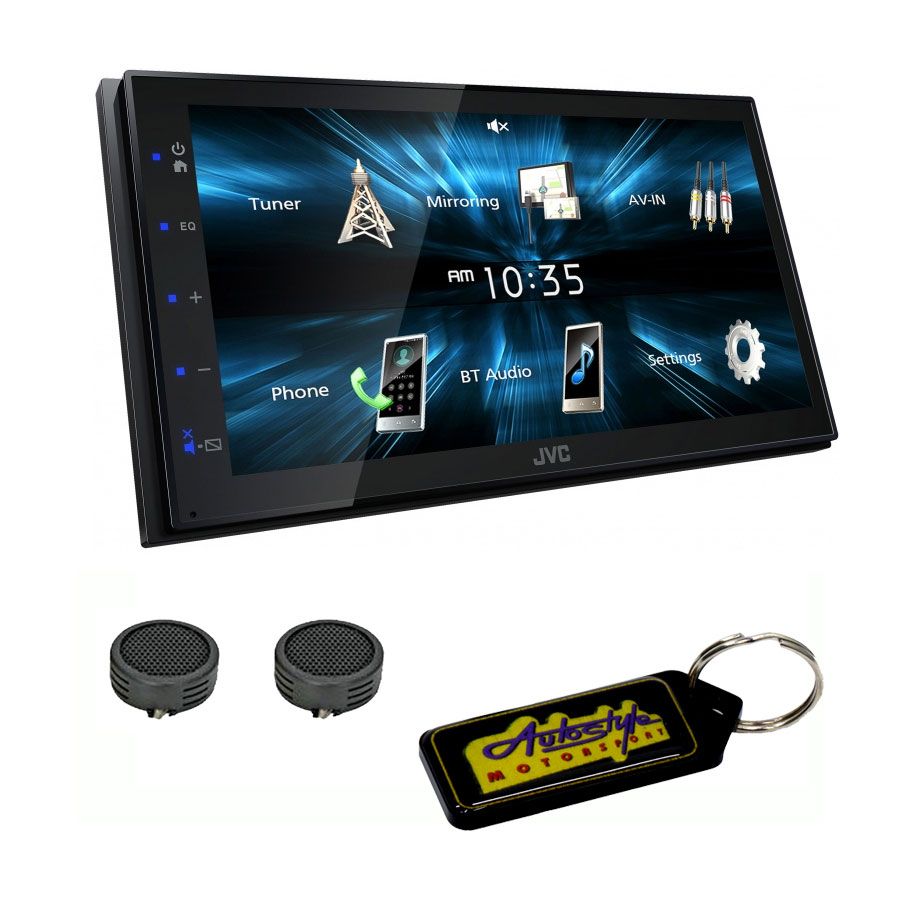 JVC 6.8" Digital Media Receiver with Bluetooth & Evo Tweeters & Keyring