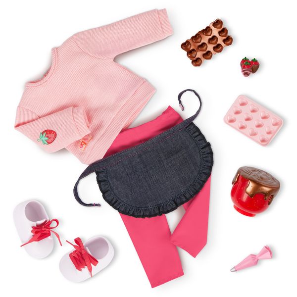 Our Generation 18-Inch Deluxe Chocolate Baking Outfit