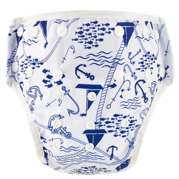 Ocean-Themed Reusable Adjustable Baby Swim Diaper (3kg-16kg)