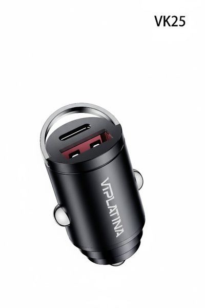 Viplatina VK25 Dual-Port Car Charge Fast Charging Adapter for Smartphones