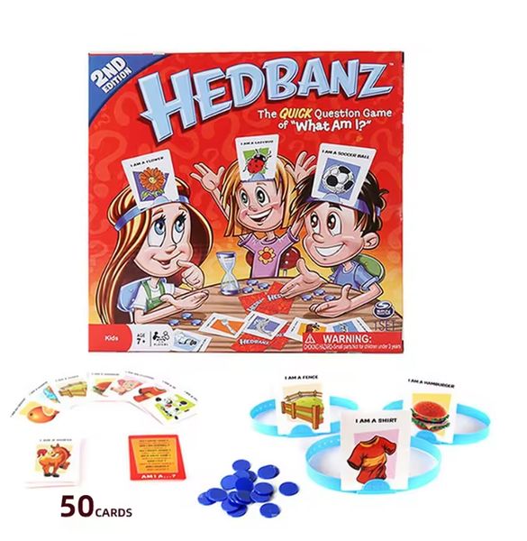 Game Card Game Guess Who I Am, What an I Head Wearing Card Board Game