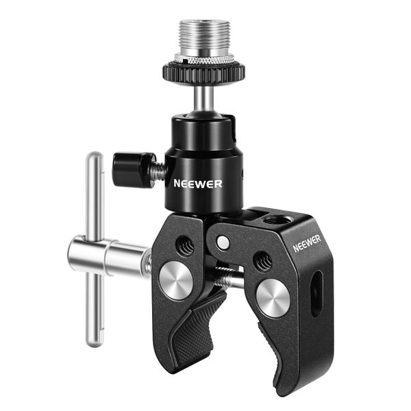 Neewer ST48 Crab Clamp + Articulated 1/4 Mini Ball Head