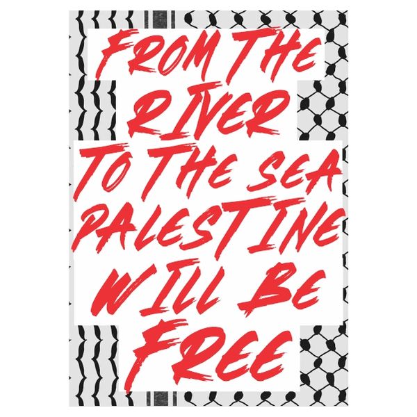 From The River Keffiyeh- A1 Poster